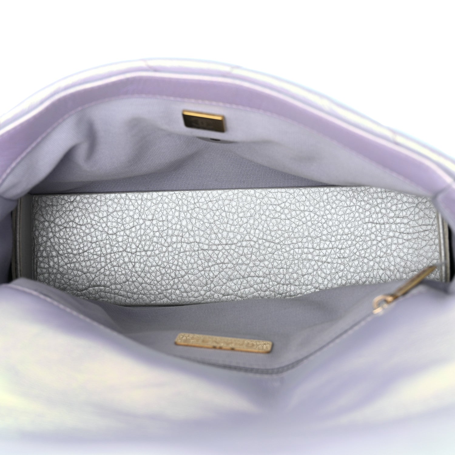 Chanel Iridescent Calfskin Quilted Medium Chanel 19 Flap Light Purple 5 of 11