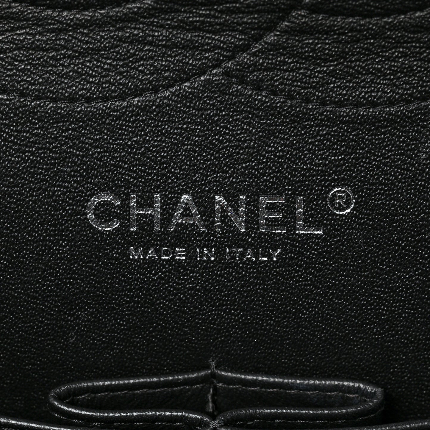 Lambskin Chevron Quilted Jumbo Double Flap So Black