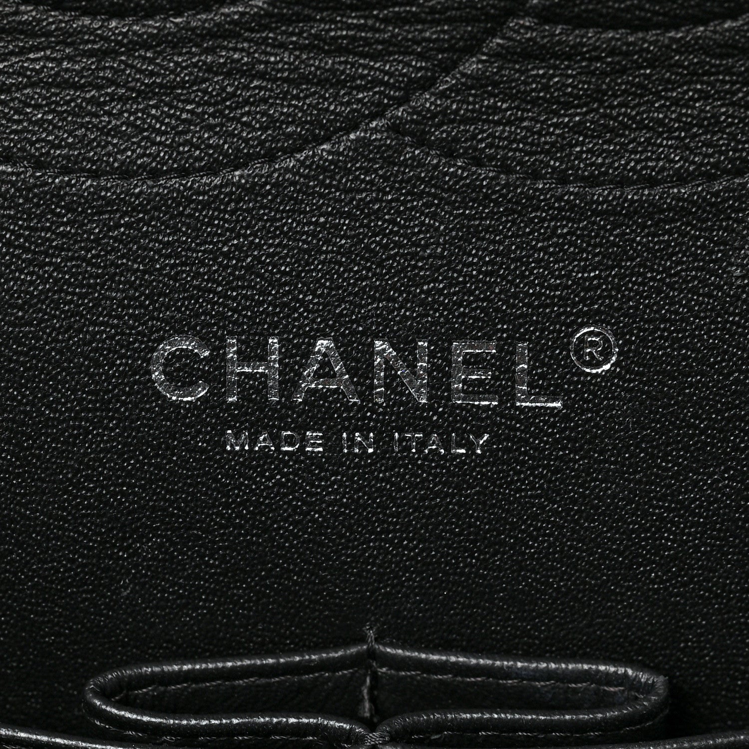 Chanel Lambskin Chevron Quilted Jumbo Double Flap So Black 6 of 9