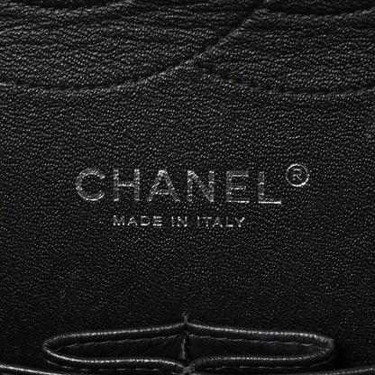 Chanel Lambskin Chevron Quilted Jumbo Double Flap So Black 6 of 9