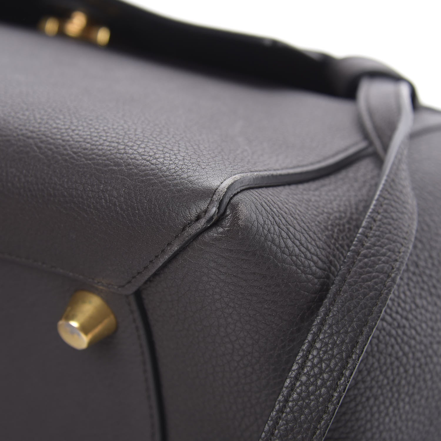 Celine Grained Calfskin Mini Belt Bag Dark Taupe 10 of 16
