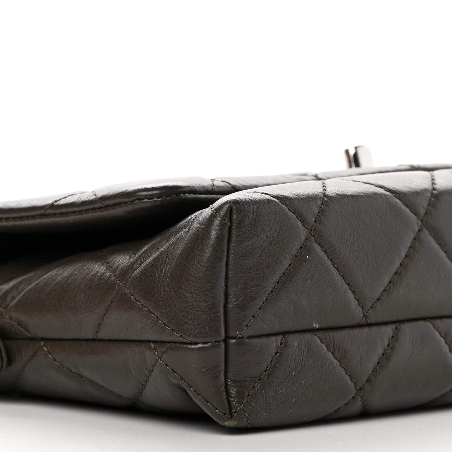 Lambskin Quilted Crossbody Dark Khaki