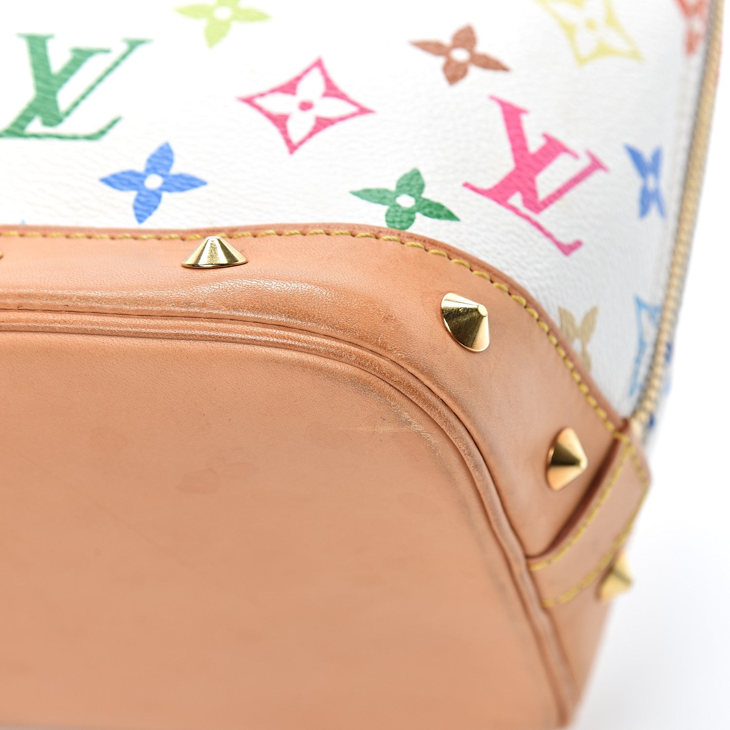 Louis Vuitton Monogram Multicolor Alma White 10 of 15