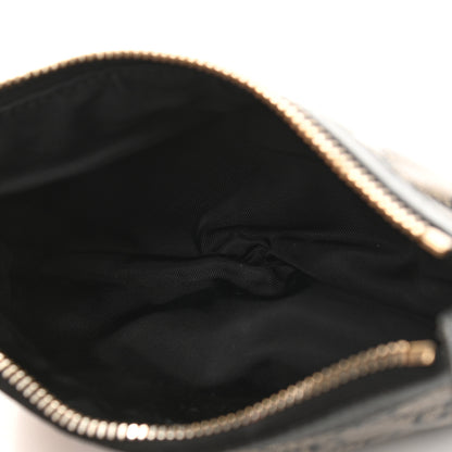 Gucci Crystal Monogram Small Flat Messenger Crossbody Black 7 of 11