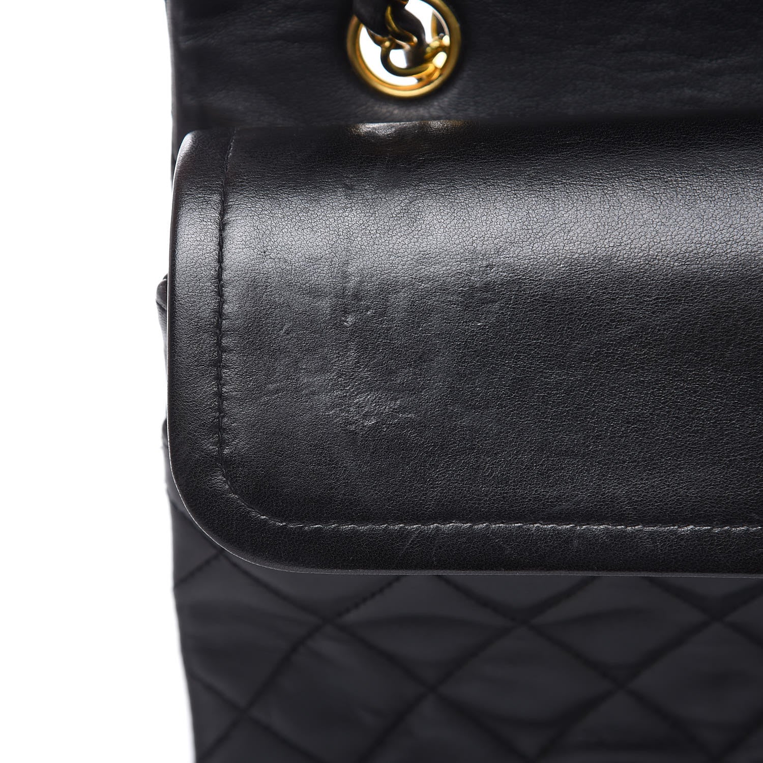 Chanel Lambskin Quilted Medium Double Flap Black 11 of 15