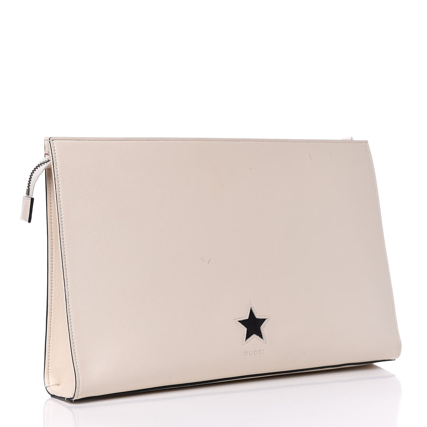 Calfskin Animalier Clutch White