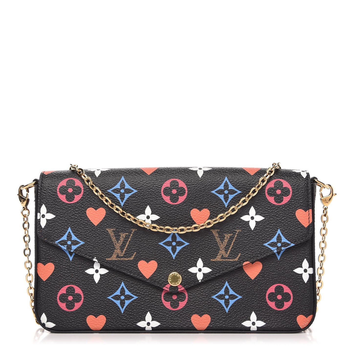 Game On Felicie Chain Wallet Black