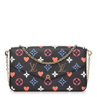 Louis Vuitton Game On Felicie Chain Wallet Black 1 of 11
