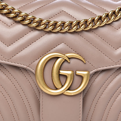 Gucci Calfskin Matelasse Small GG Marmont Shoulder Bag Porcelain Rose 10 of 10