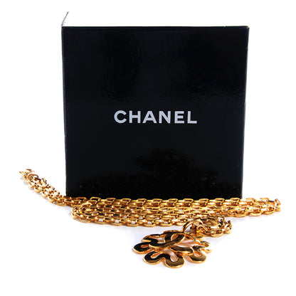 Chanel CC Chain Pendant Long Necklace Gold 7 of 7