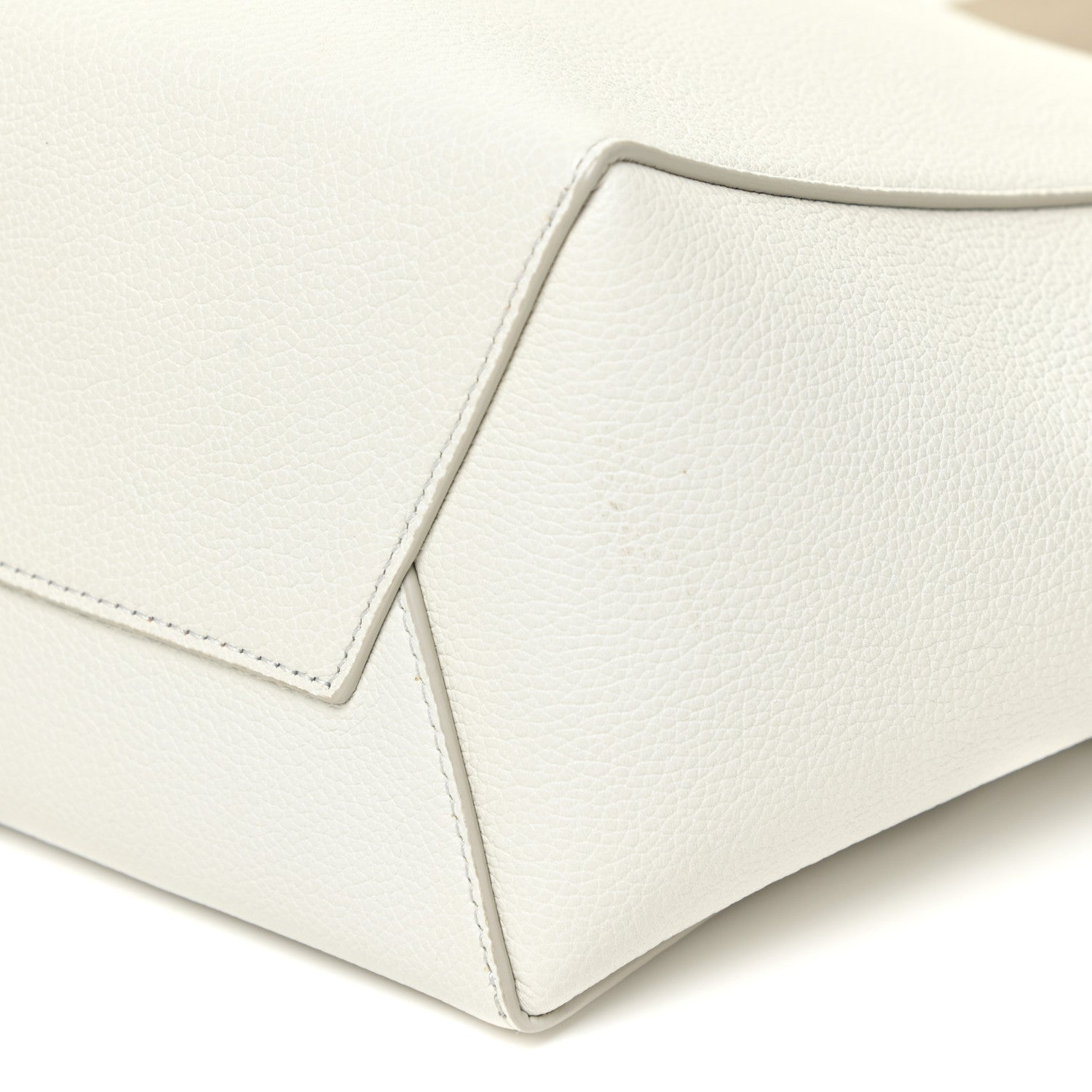 Celine Soft Grained Calfskin Small Sangle Bucket Bag White 5 of 10