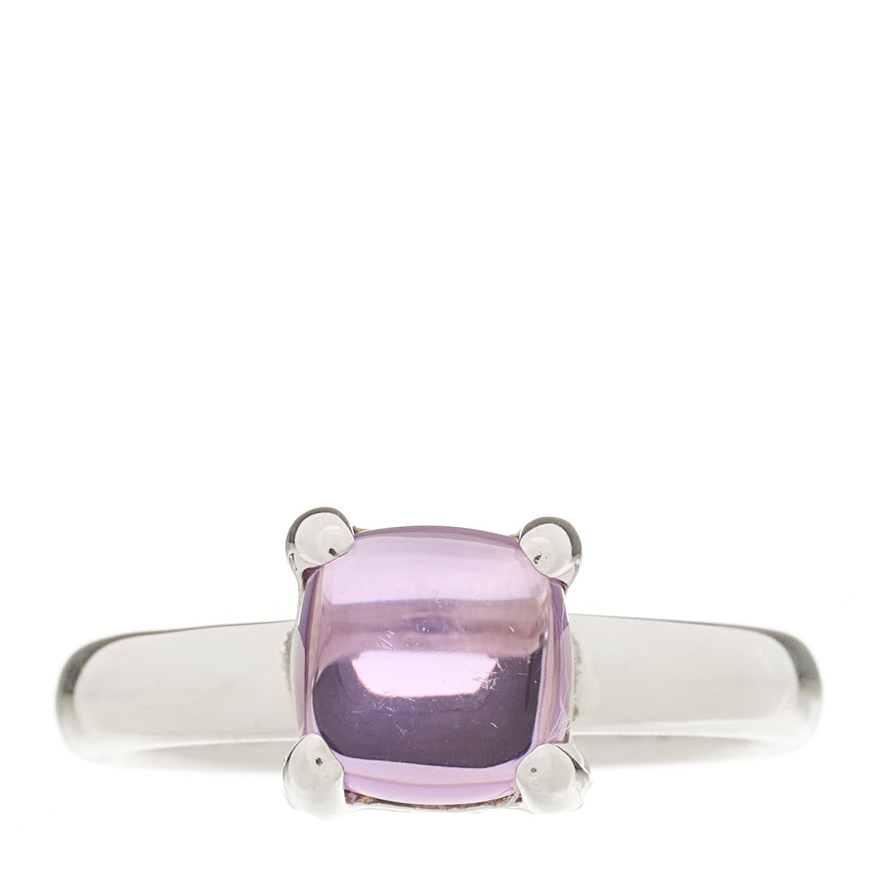 Tiffany Sterling Silver Amethyst 7mm Paloma's Sugar Stacks Ring 52 6 1 of 5