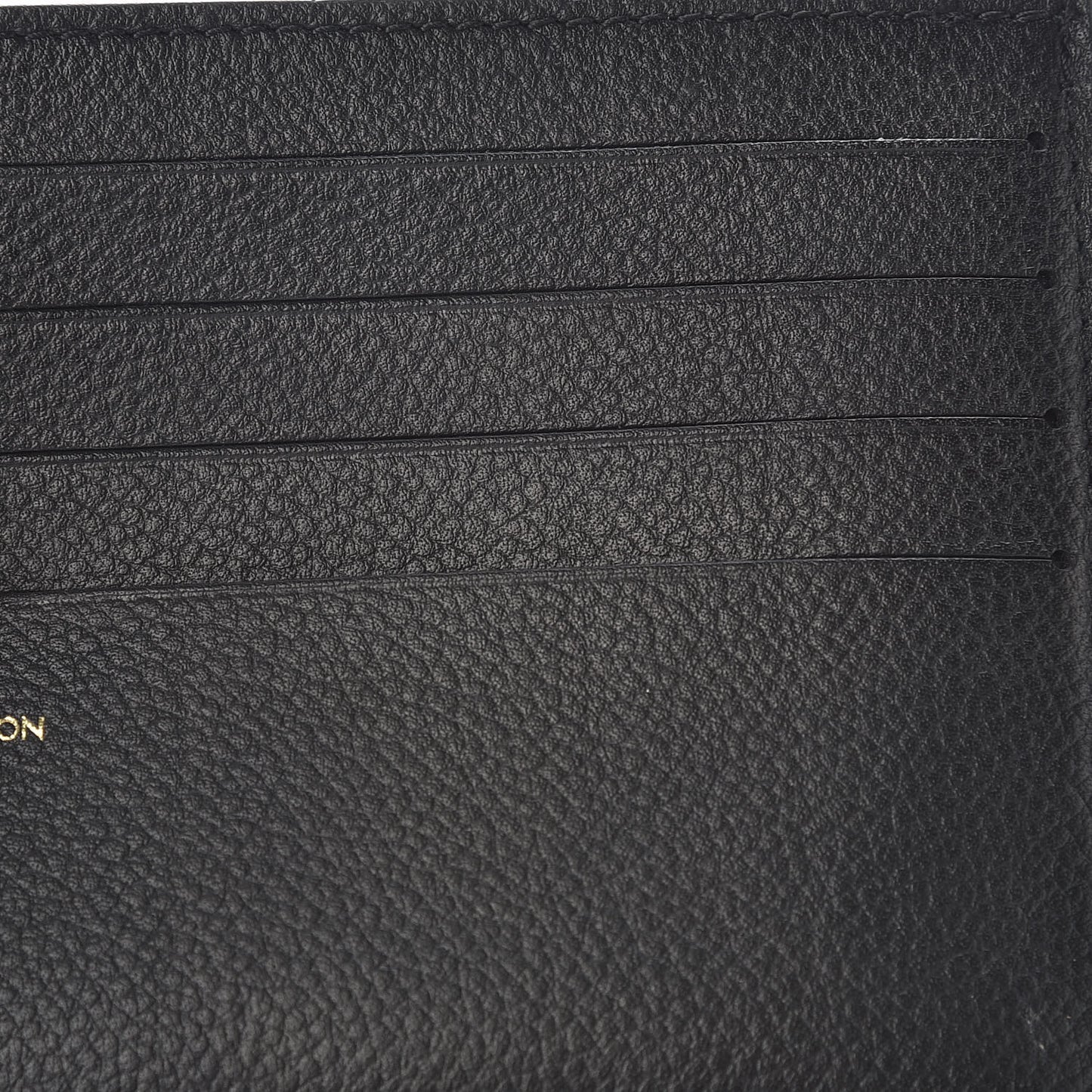 Calfskin Felicie Chain Wallet Card Holder Insert Black