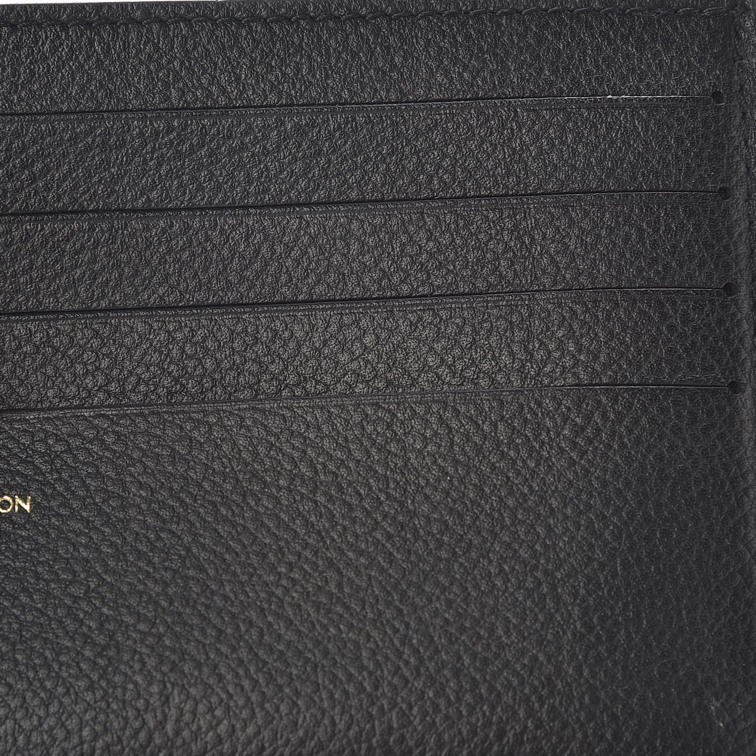 Louis Vuitton Calfskin Felicie Chain Wallet Card Holder Insert Black 7 of 7