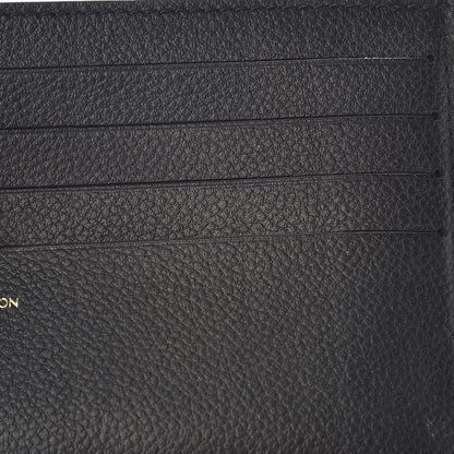 Louis Vuitton Calfskin Felicie Chain Wallet Card Holder Insert Black 7 of 7