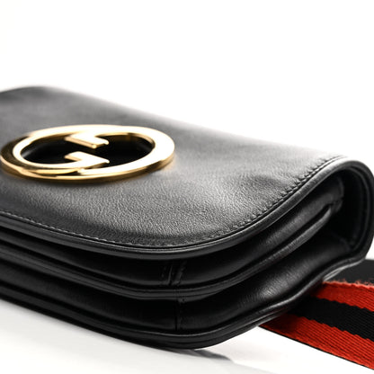 Gucci Roxy Calfskin Web Blondie Belt Bag 90 36 Black 8 of 8