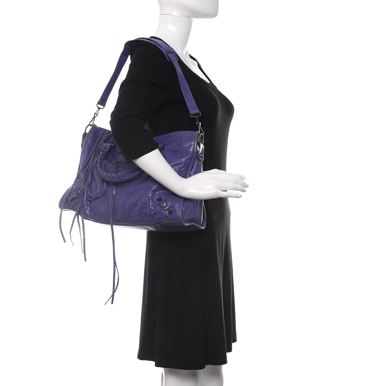 Balenciaga Agneau Classic Hardware City Bleu Lavande 2 of 11