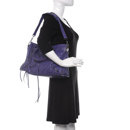 Balenciaga Agneau Classic Hardware City Bleu Lavande 2 of 11