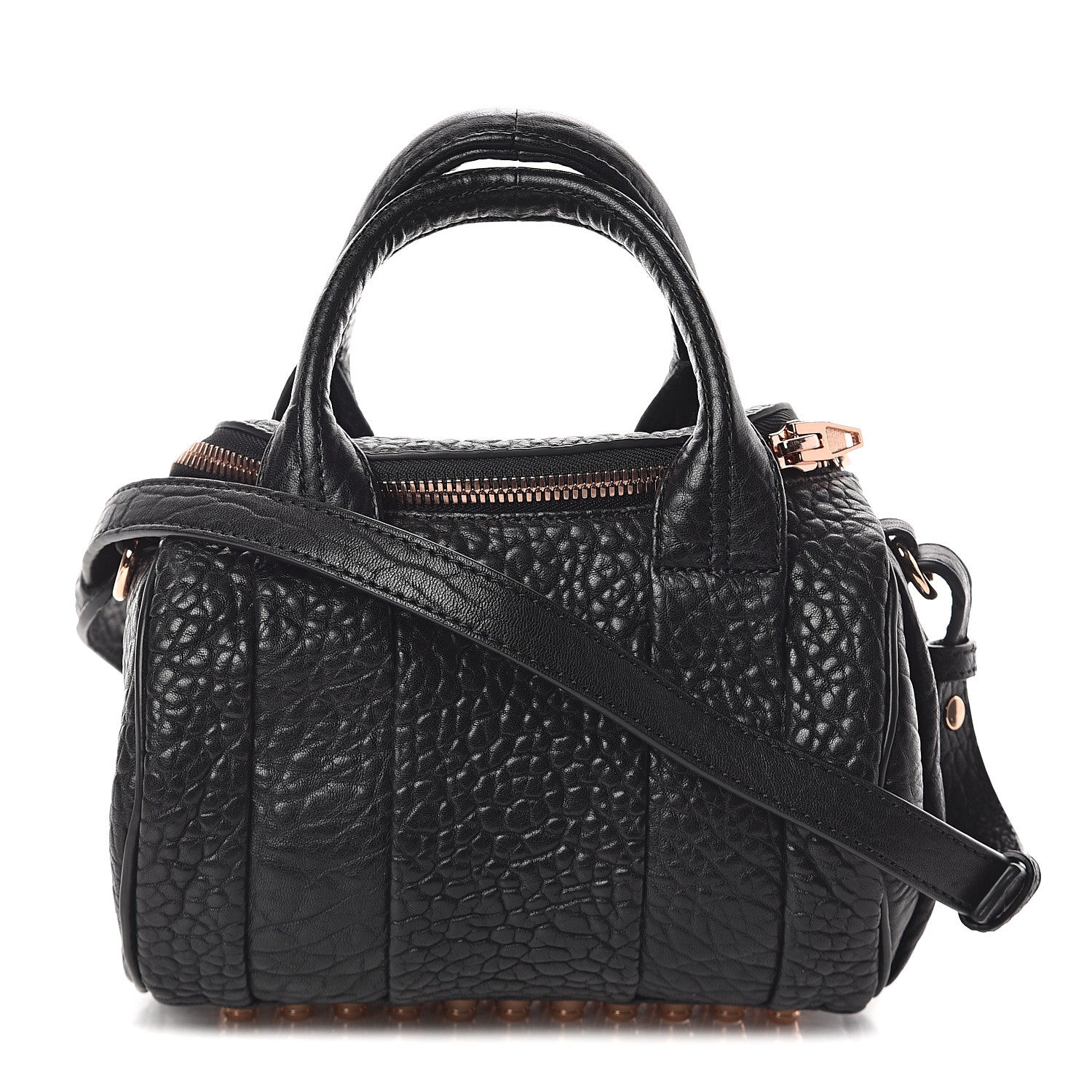 Alexander Wang Pebbled Lambskin Mini Rockie Black Rose Gold Hardware 1 of 7