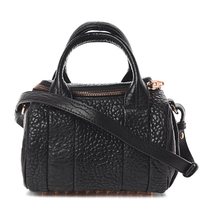 Alexander Wang Pebbled Lambskin Mini Rockie Black Rose Gold Hardware 1 of 7