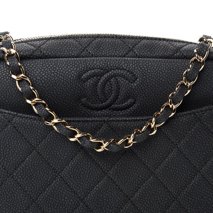 Chanel Iridescent Caviar Quilted Small Coco Tassel Camera Case Black 10 of 10