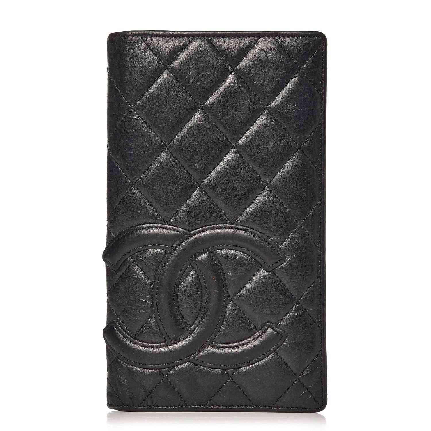 Chanel Calfskin Quilted Cambon Yen Wallet Black 1 of 11