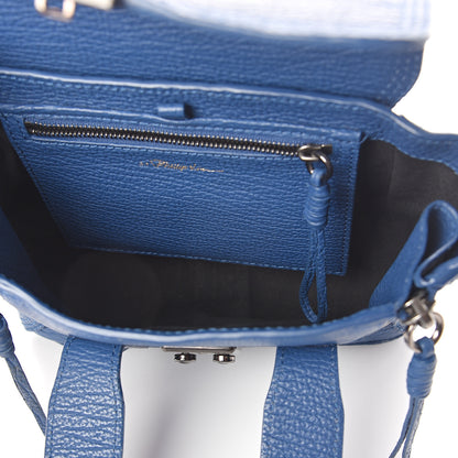 3.1 Phillip Lim 3.1 Textured Calfskin Mini Pashli Satchel Cerulean 4 of 8
