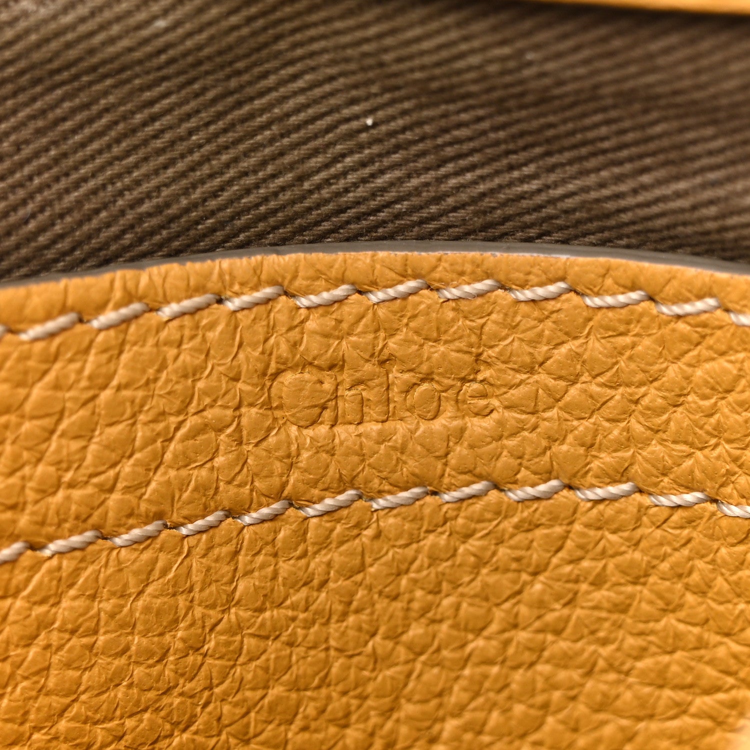 Chloe Calfskin Mini Marcie Round Crossbody Bag Dusty Yellow 6 of 11