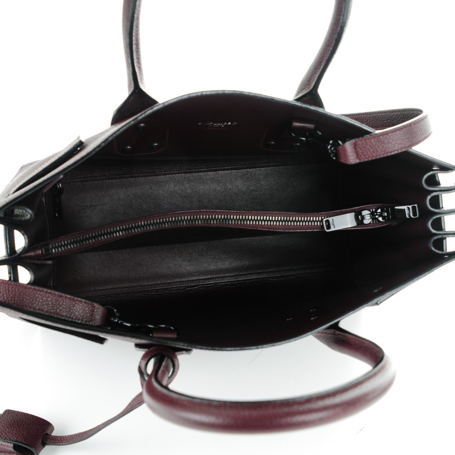 Saint Laurent Grained Calfskin Small Classic Sac De Jour Armaranto 5 of 7