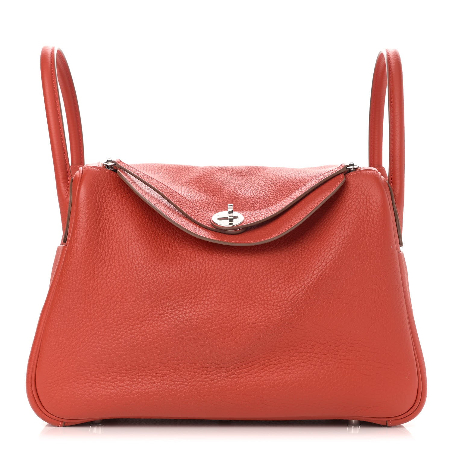 Hermes Taurillon Clemence Verso Lindy 30 Rouge Pivoine Rose Jaipur 1 of 17