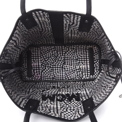 MCM Visetos Medium Liz Reversible Shopper Tote Black 8 of 21