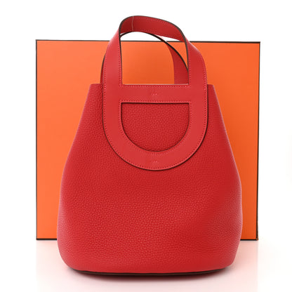 Hermes Taurillon Clemence Swift In-The-Loop 23 Bag Vermillion 12 of 12