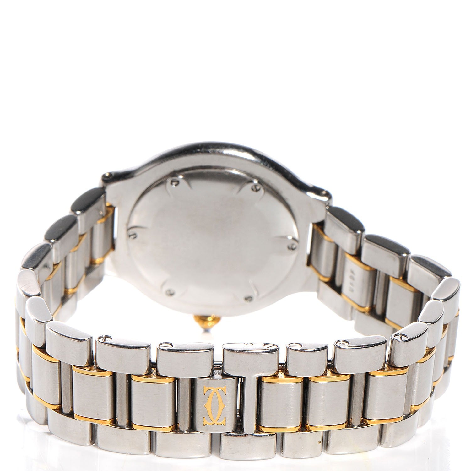 Cartier Stainless Steel 18K Yellow Gold 31mm Must De 21 Quartz Watch 4 of 10