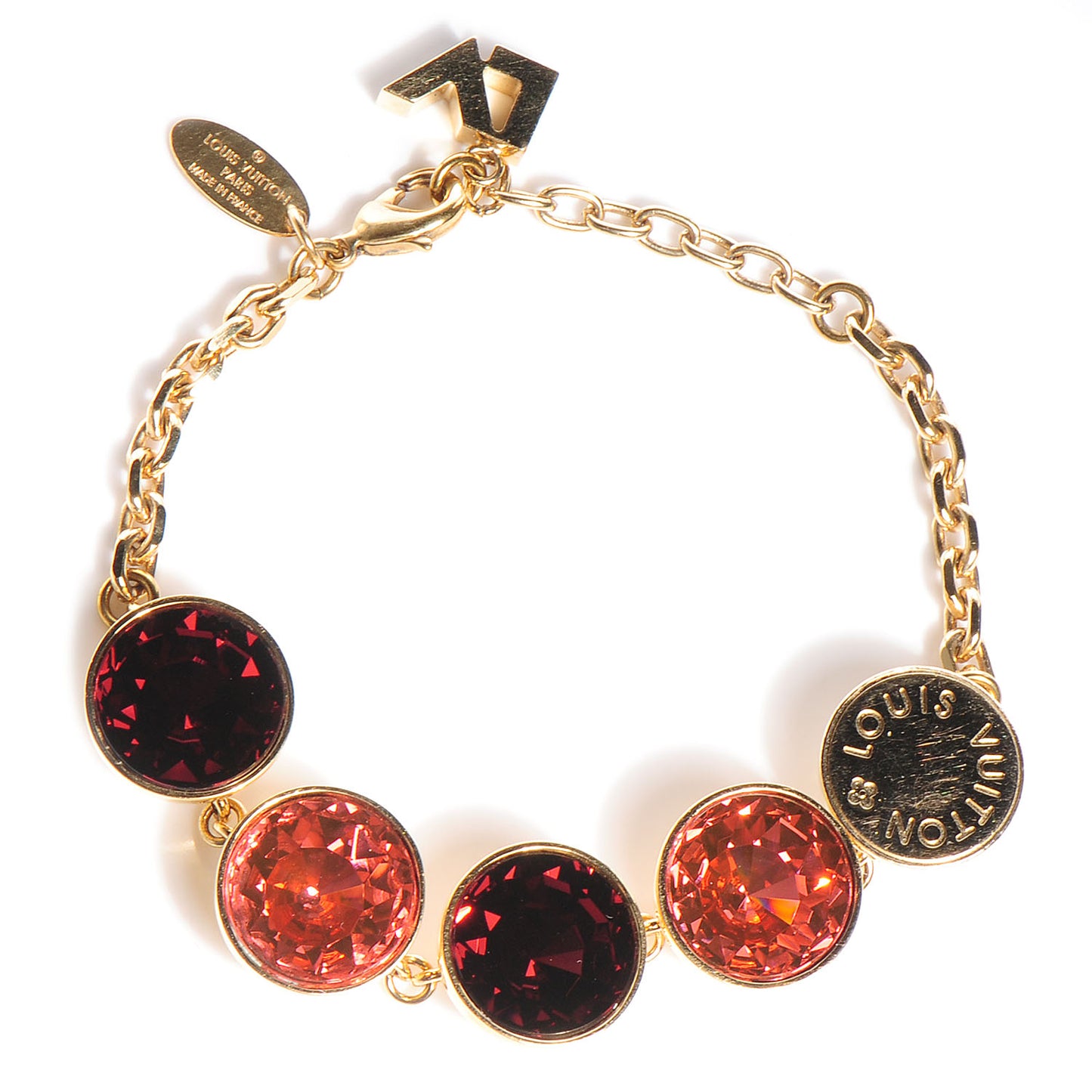 Crystal Over the Rainbow Bracelet Peach