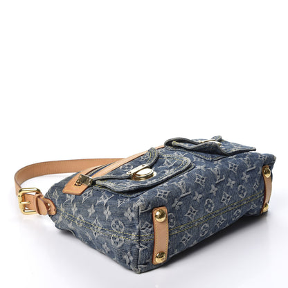 Louis Vuitton Monogram Denim Baggy PM Blue 3 of 16