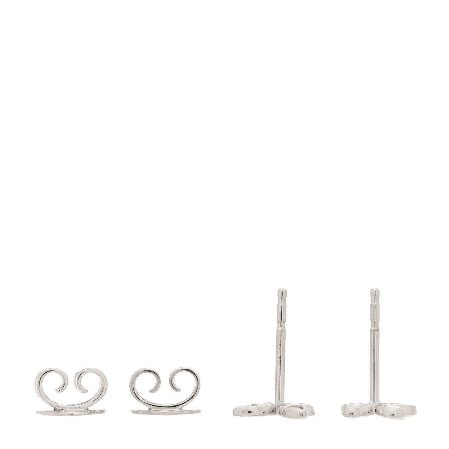 18K White Gold Diamond Petite Pave Butterfly Earrings