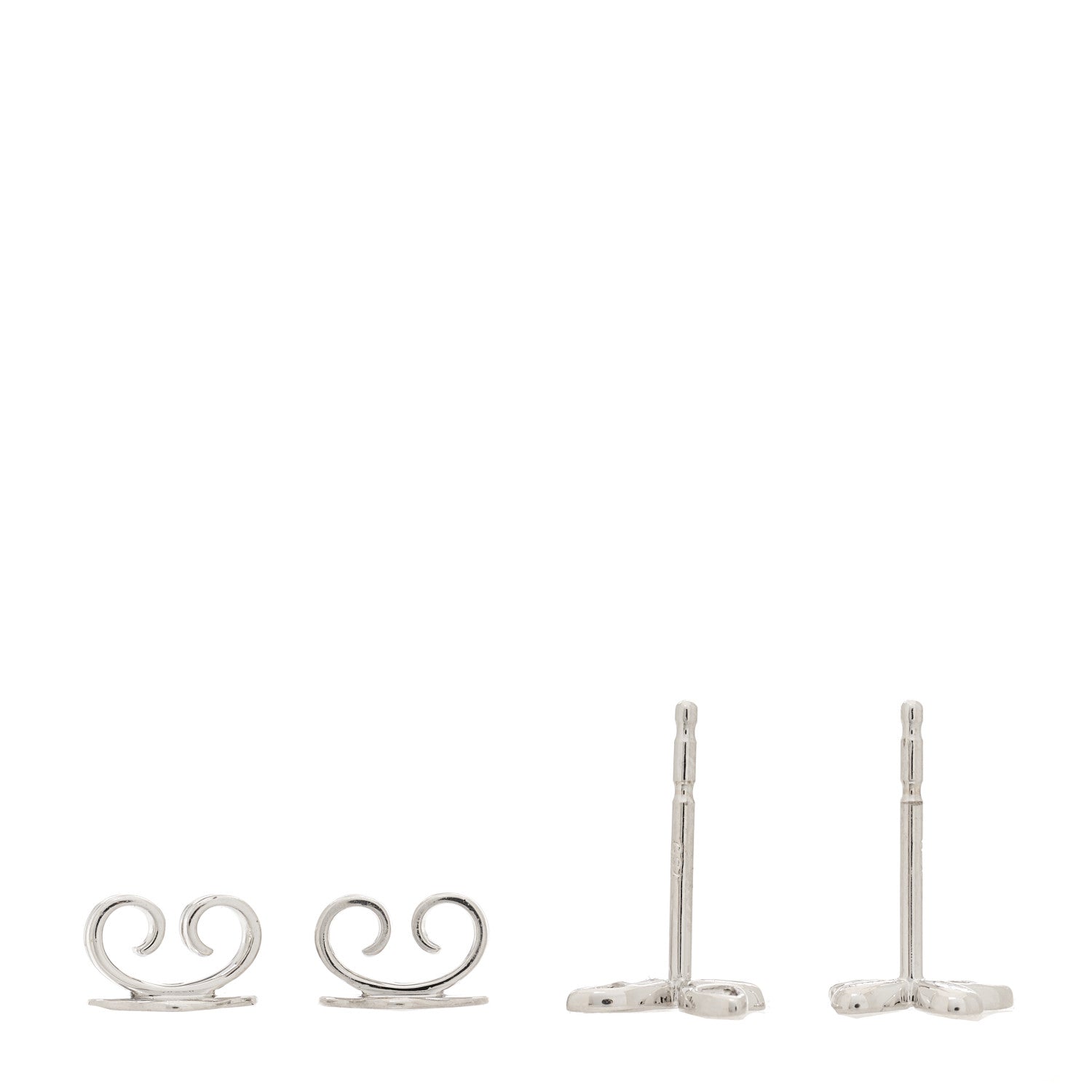 Graff 18K White Gold Diamond Petite Pave Butterfly Earrings 3 of 4