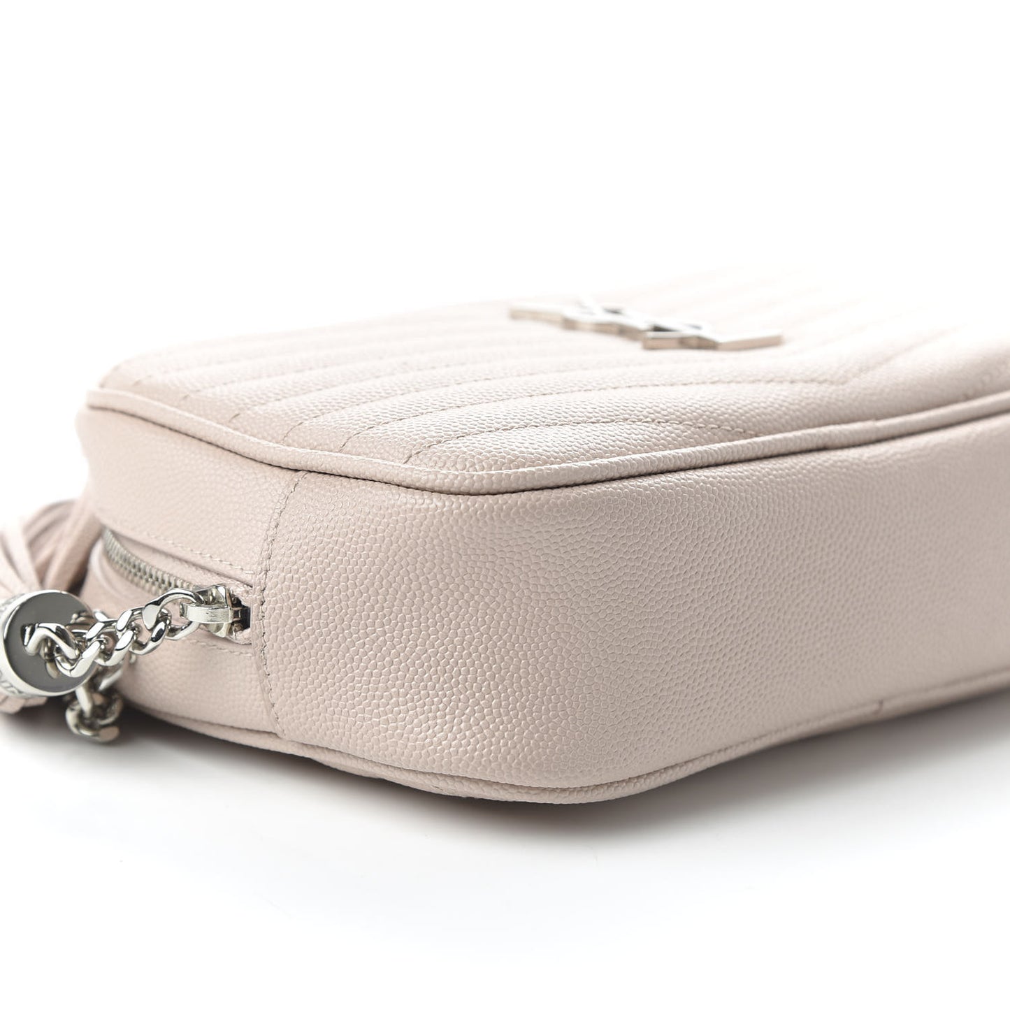 Grain De Poudre Matelasse Monogram Mini Lou Camera Bag Pale Blush