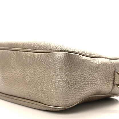 Gucci Metallic Pebbled Calfskin Small Soho Disco Bag Golden Beige 8 of 10