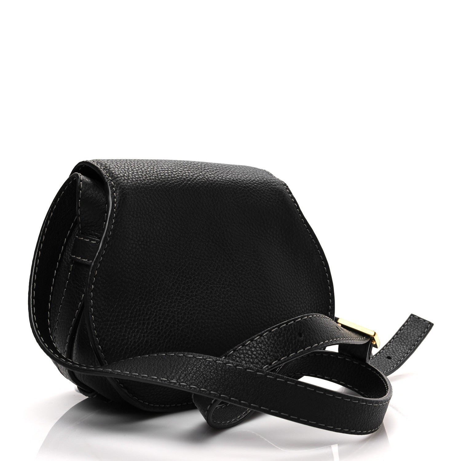 Chloe Calfskin Mini Marcie Round Crossbody Bag Black 3 of 8