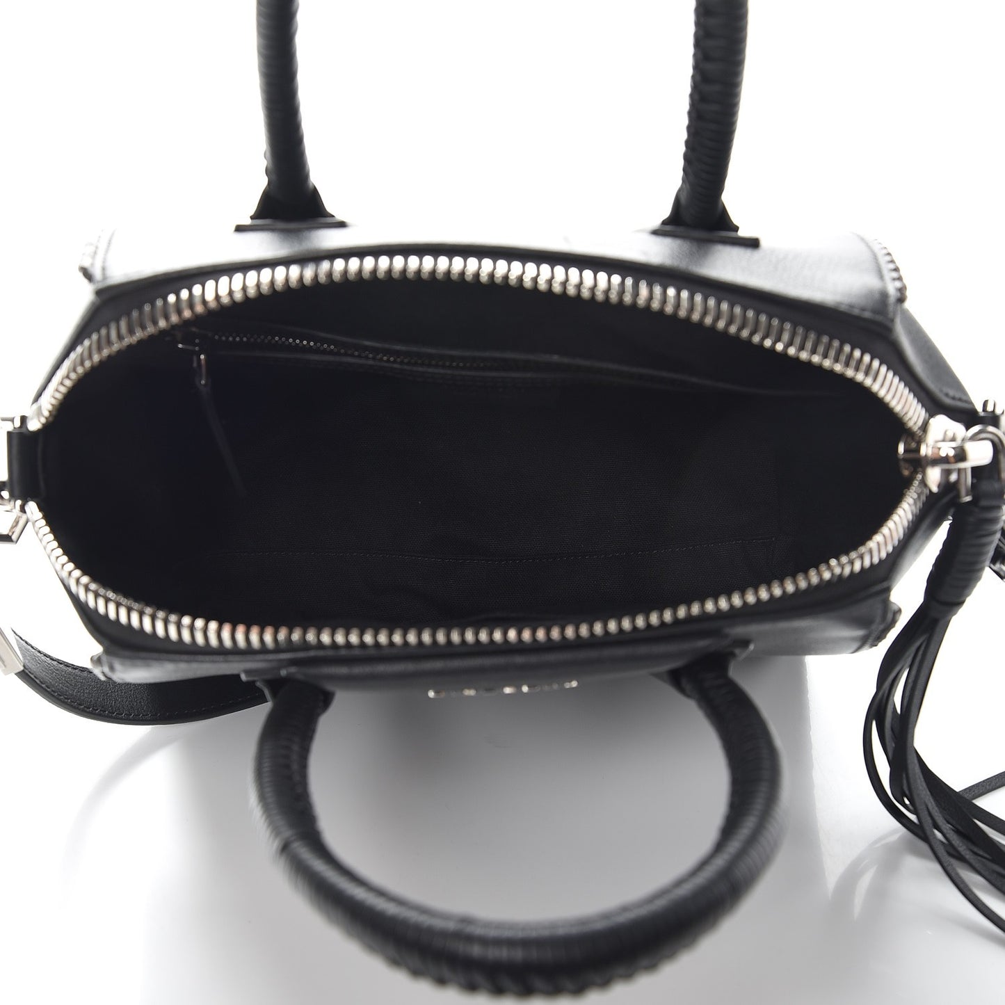 Calfskin Braid Small Antigona Black