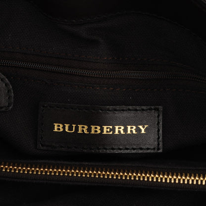 Burberry Haymarket Check Medium Golderton Tote Chocolate 5 of 10