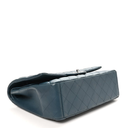 Chanel Lambskin Quilted Maxi Double Flap Blue 4 of 10