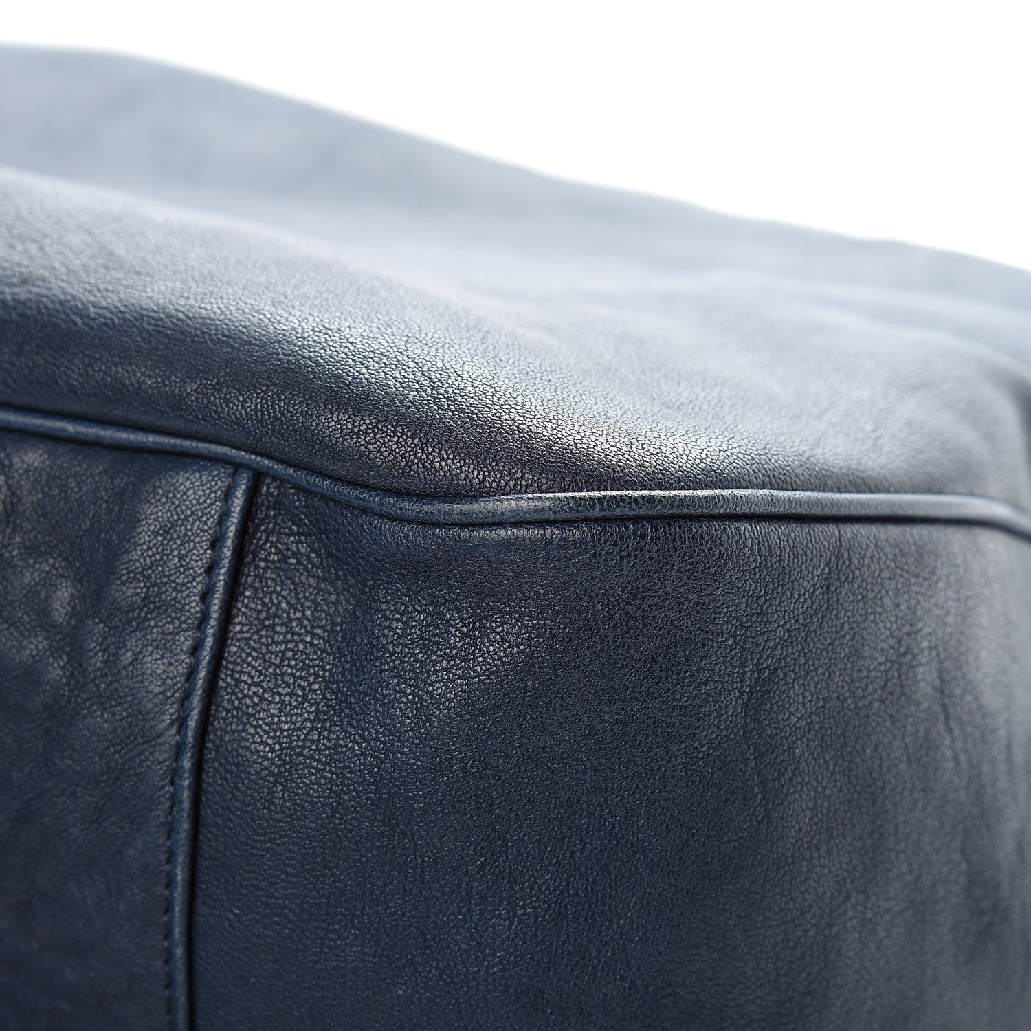 Saint Laurent Goatskin Large Roady Hobo Navy 10 of 12