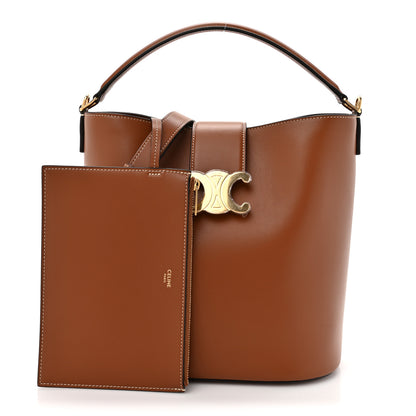 Celine Smooth Calfskin Triomphe Medium Louise Bag Tan 3 of 10