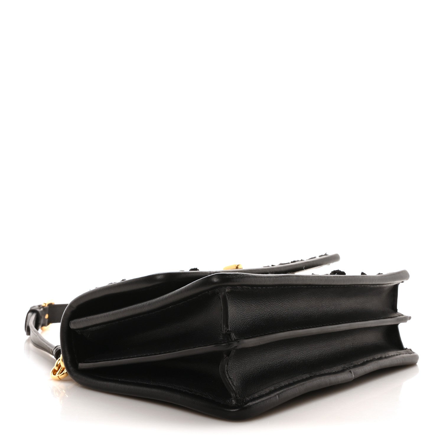 Christian Dior Tweed Macrocannage Mini Miss Caro Bag Black White 4 of 12