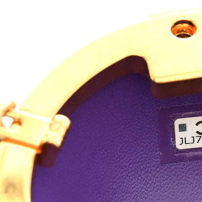 Chanel Lambskin Quilted Sphere Minaudiere Chain Clutch Purple 7 of 11
