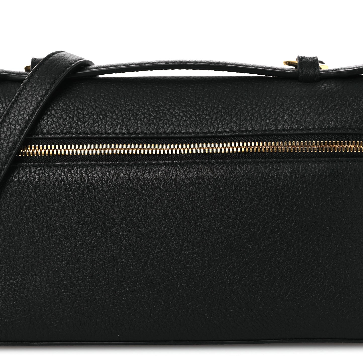 Grained Calfskin L19 Extra Pocket Pouch Black