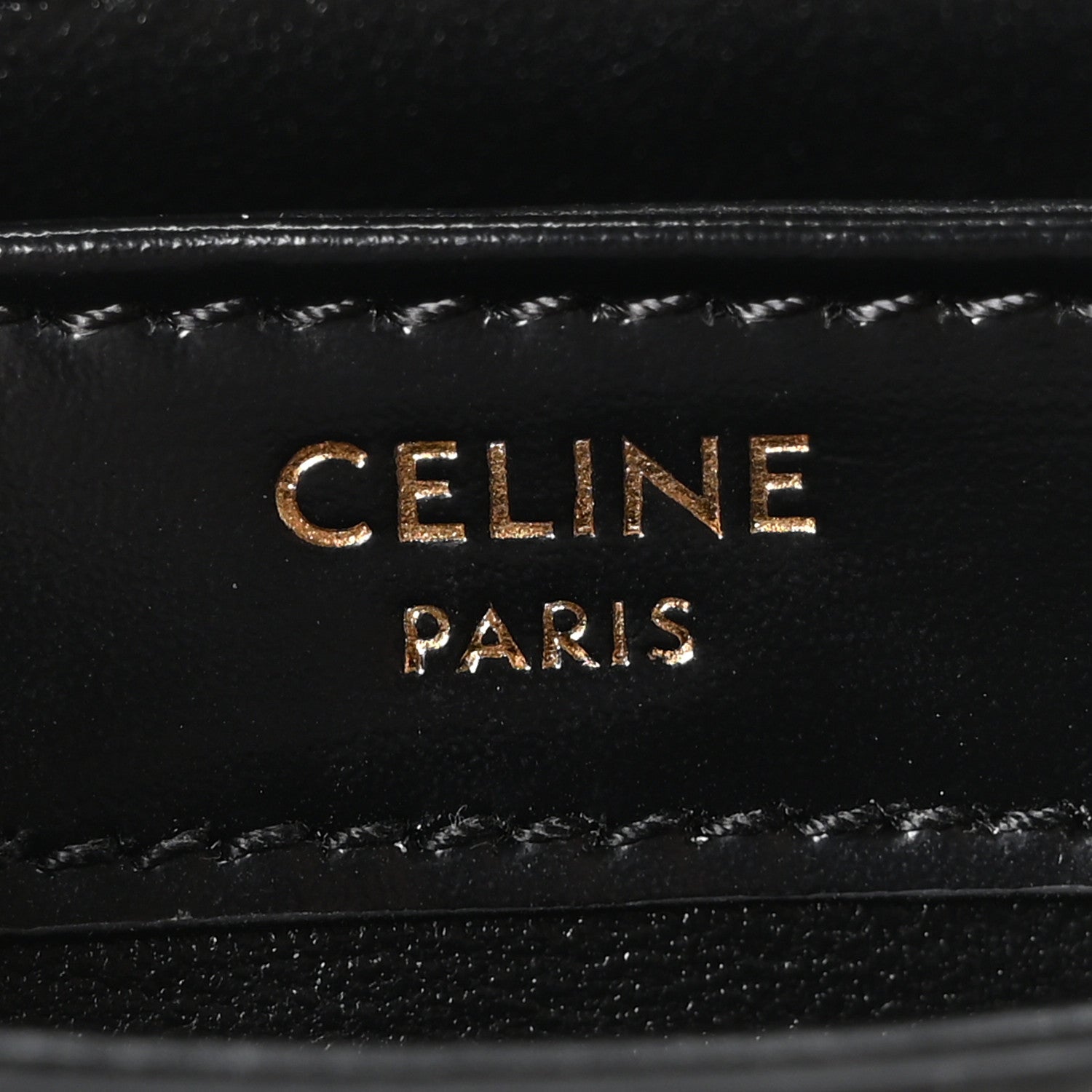 Celine Shiny Calfskin Triomphe Mini Besace Clea Black 6 of 10