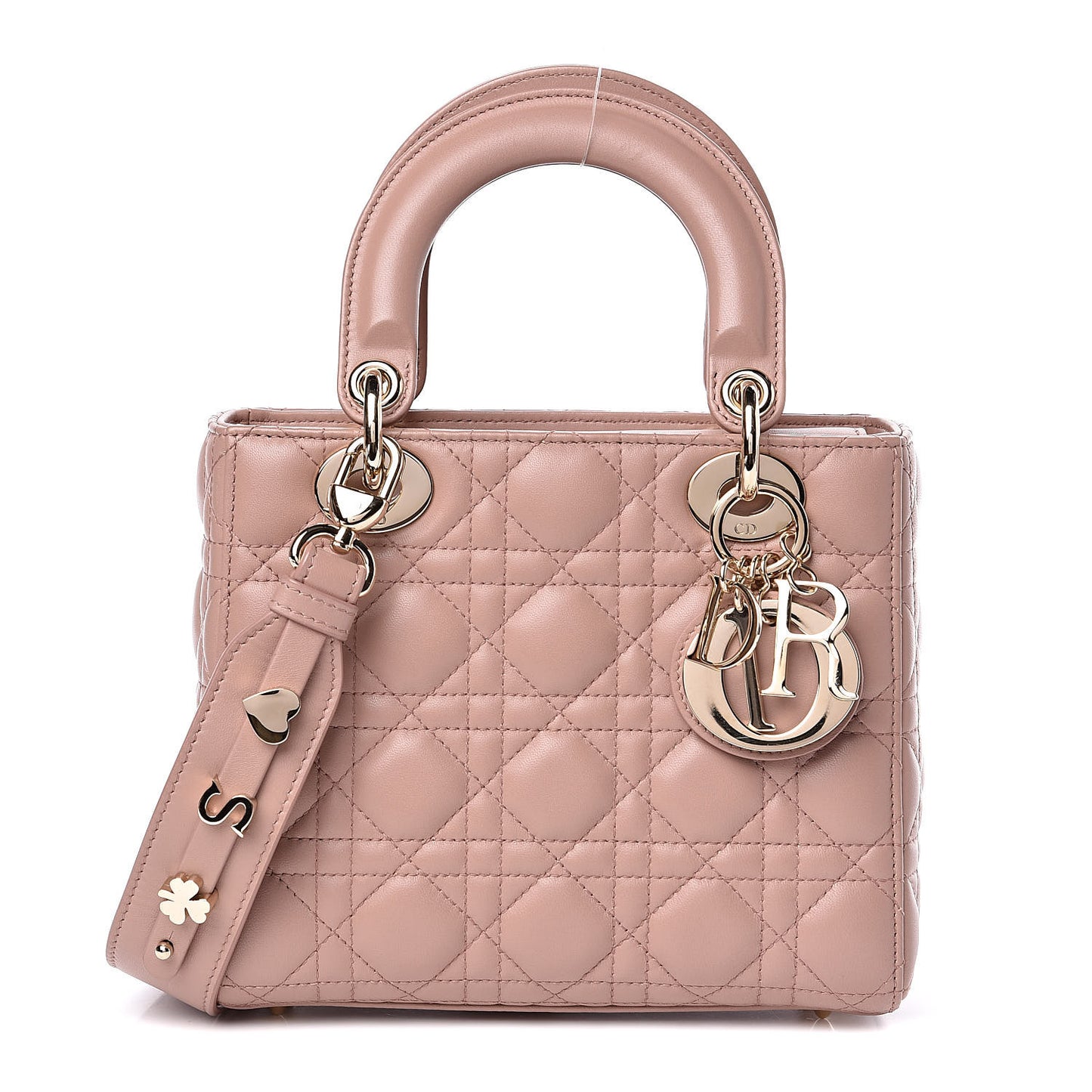 Metallic Grained Calfskin Cannage Small MyABCDior Fard